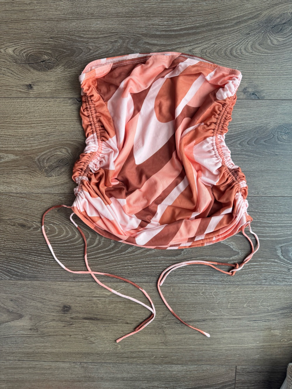 Princess Polly Ayan Mini Skirt Orange Brown Swirl Size 10